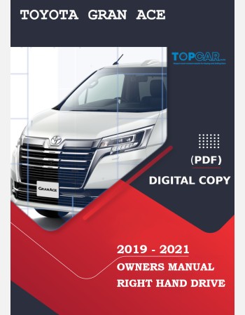 toyota gran ace 2019 2020 2021 owners manual in english